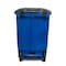Toter Toter 96 Gal. Trash Can Blue with Quiet Wheels and Lid ANA96 - alternate 6